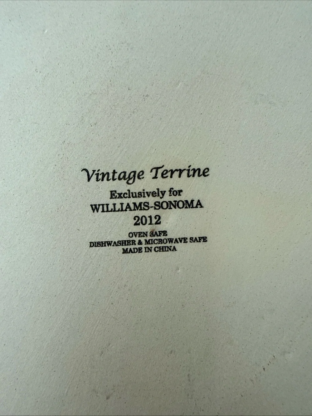 Williams Sonoma Vintage Terrine Covered Baker Stoneware Brown 2012